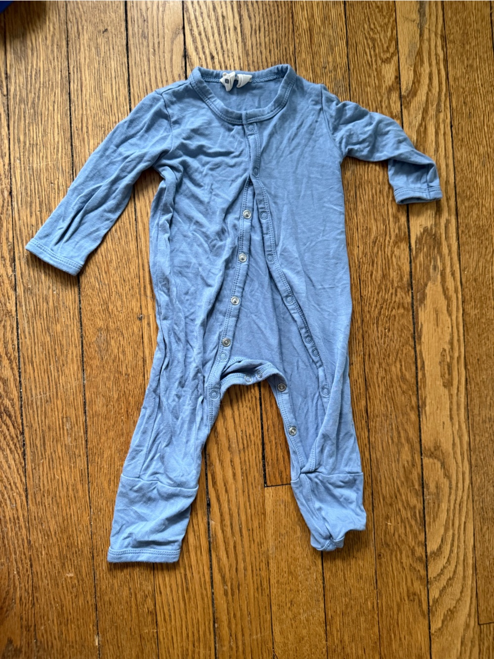 Kyte BABY Light Blue Footed One-Piece Snap Romper - Size 0-3 Months